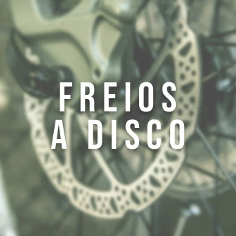 Imagem de um bicicleta com freio a disco